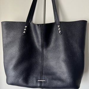 Rebecca Minkoff tote! Navy blue! Soft leather! Fits a14” laptop